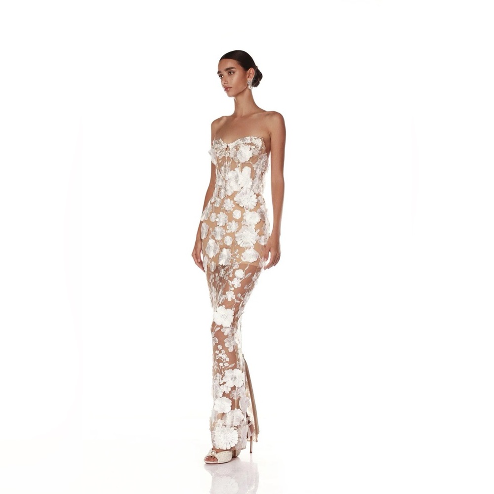 NWOT Bronx and Banco Jasmine Blanc Maxi Dress XS - Picture 3 of 16